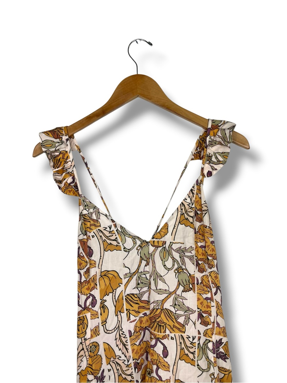 Maaji Magdeline Floral Midi Sundress Tie Back Viscose S Made In Colombia Beach - Picture 6 of 12